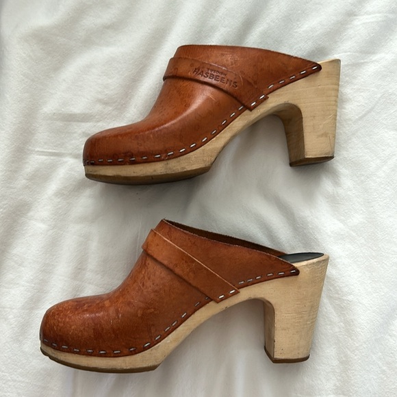 Swedish hasbeena tan mule clogs 37 - Picture 5 of 7